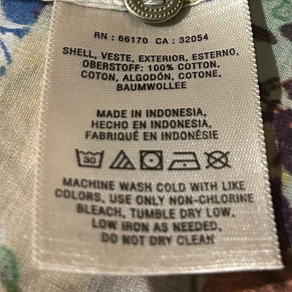 ANTHROPOLOGIE | Maeve Roll Tab Sleeve 100%Cotton Embroidered Top Blouse Sz 6 - Picture 15 of 16